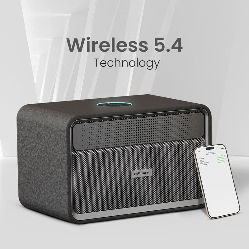 ลำโพงบลูทูธ HIFUTURE PASSION X TWO-WAY FULL-RANGE 100W สีกาแฟลาเต้